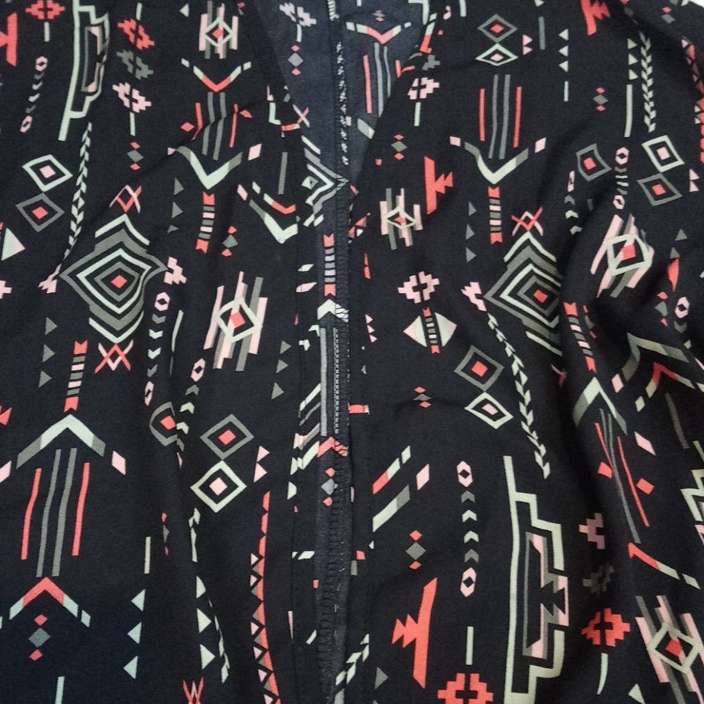 Bohemian Printed Patterned Open Front Lightweight… - image 4